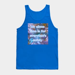“My alone time” graphic abstract print Tank Top